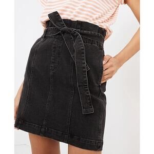 Madewell Stretch Denim Paperbag Short Mini Skirt XS Women’s Lunar Wash AO381